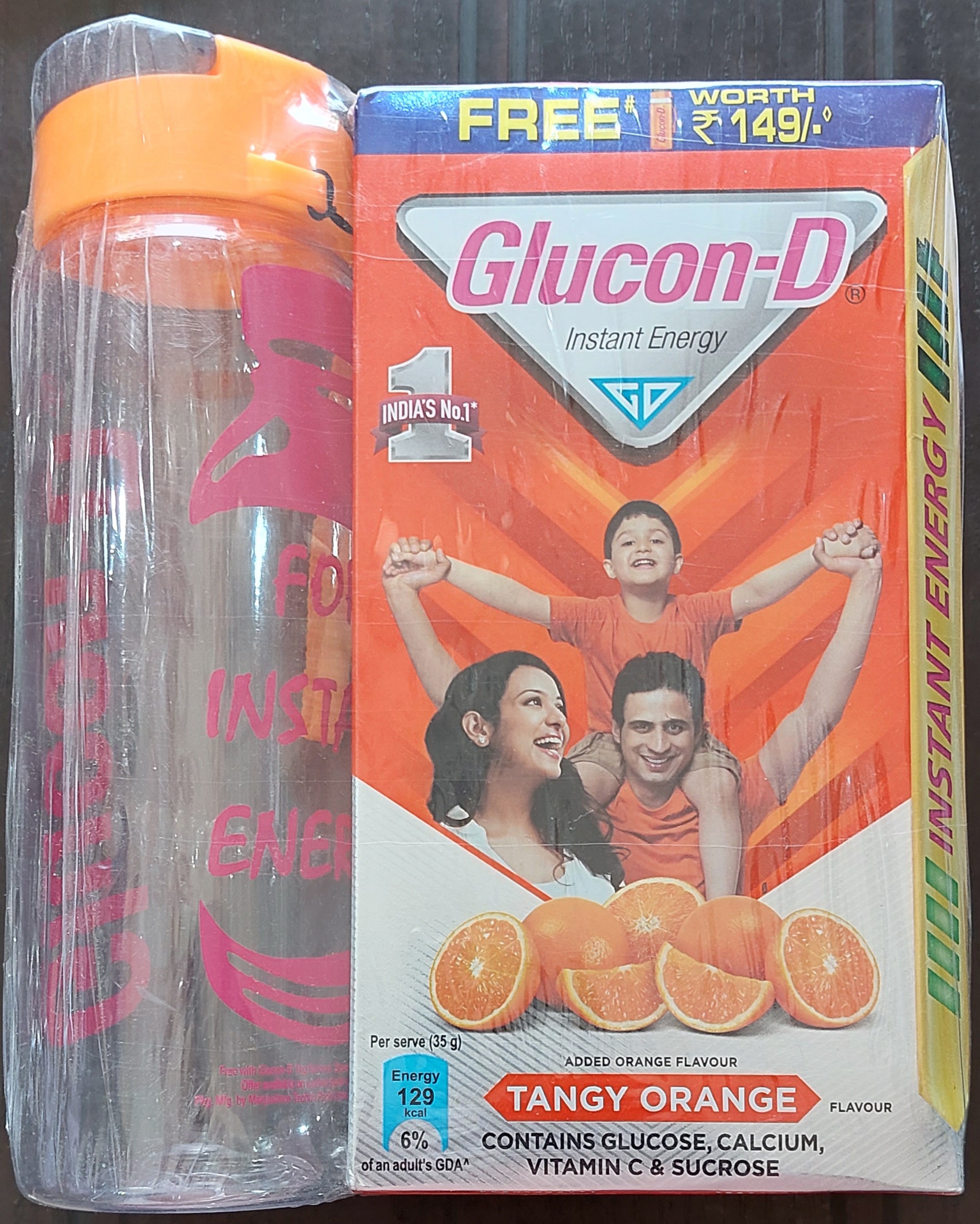 Glucon D Instant Energy Tange Orange Flavour – 1 Kg